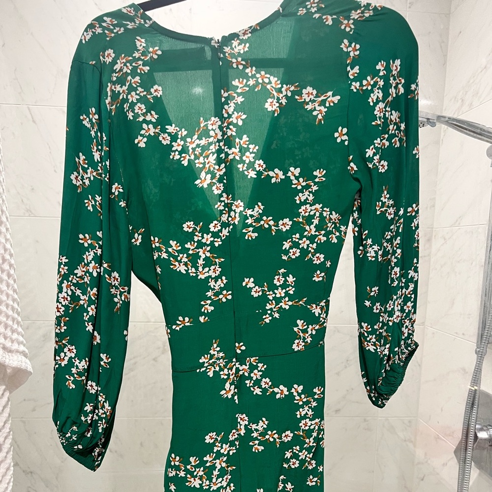 Faithfull the Brand green mini dress